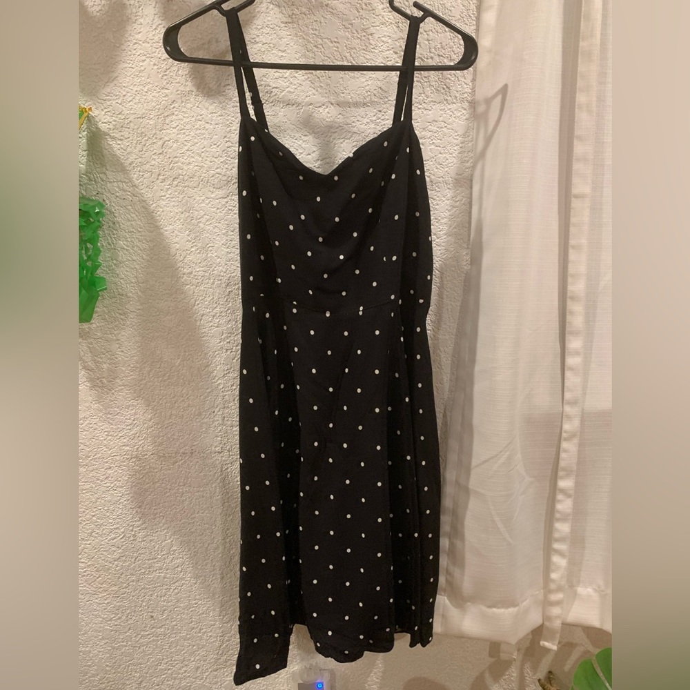 Old Navy Black Polka Dot Dress
